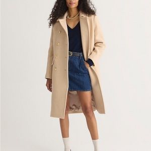 J.Crew Warwick Wool Coat NWT Heather Beige size 4 Tall